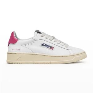 Autry Dallas Low-Top Bicolor Leather Sneakers.